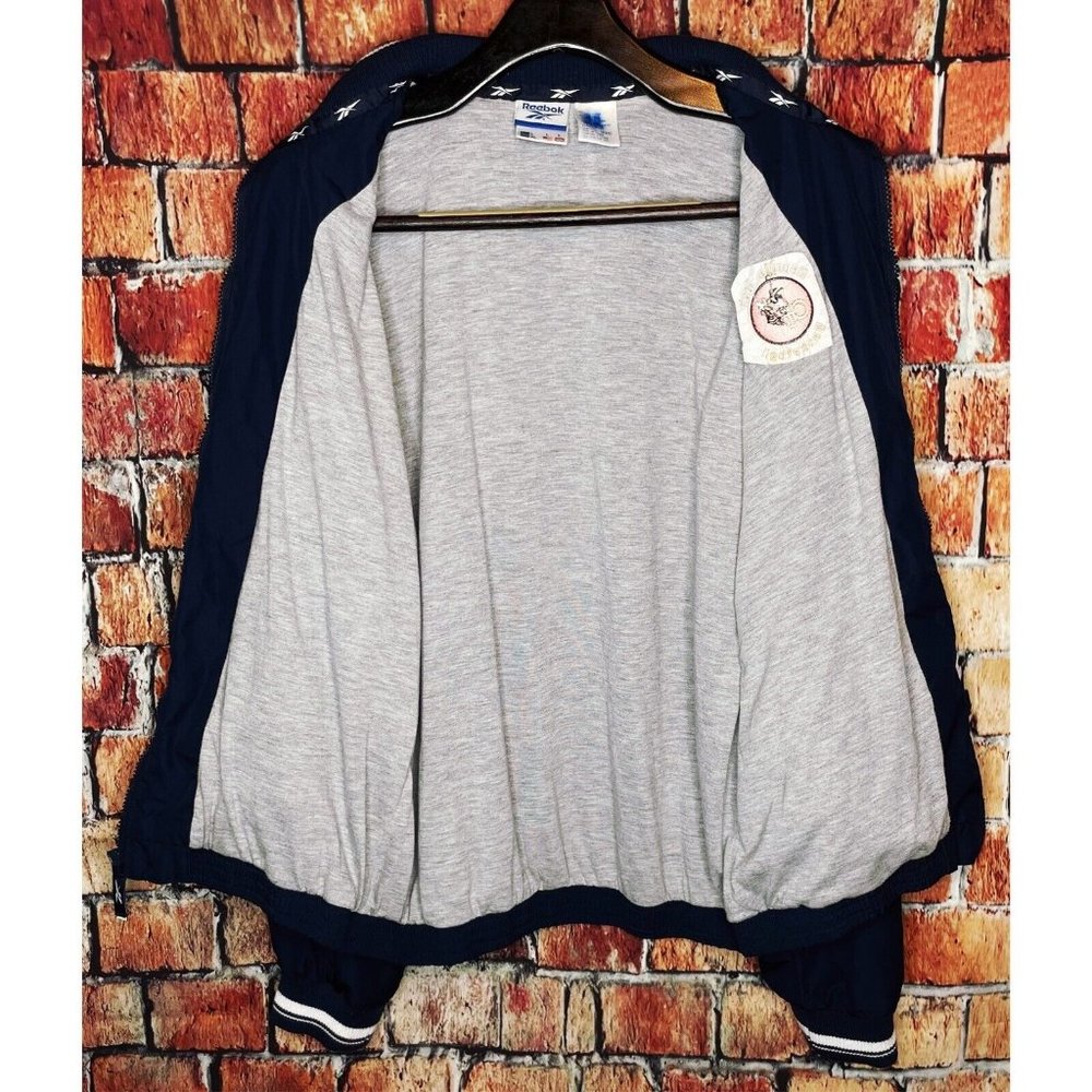 VTG Georgia Tech Yellow Jackets Basketball Reebok Windbreaker Large Men’s Jacket - Picture 5 of 6